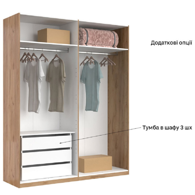 Шафа 4Дв без дзеркала Міла / Mila Глянець Білий MiroMark MA-24-WB