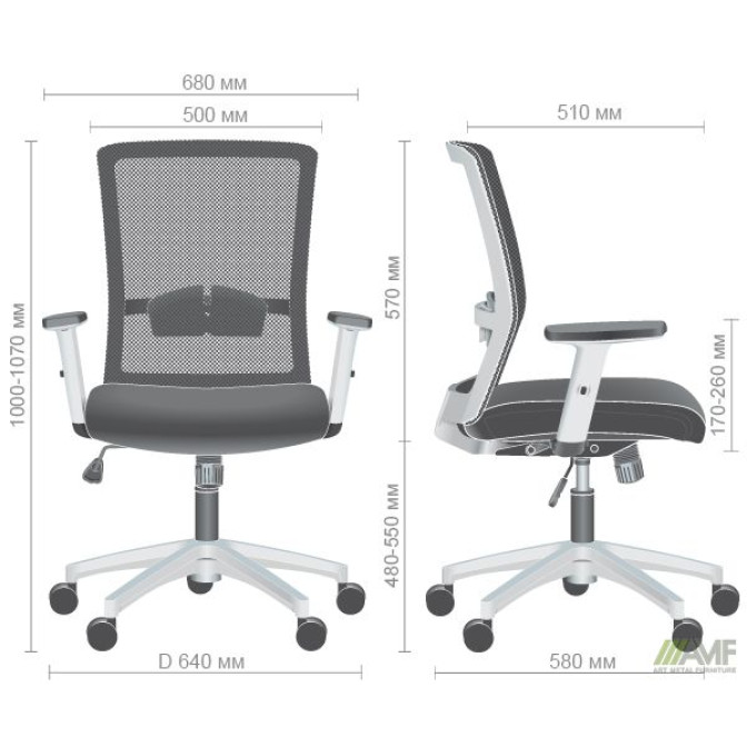 Крісло Uran White сидіння Сідней-20/спинка Сітка SL-06 салатова AMF