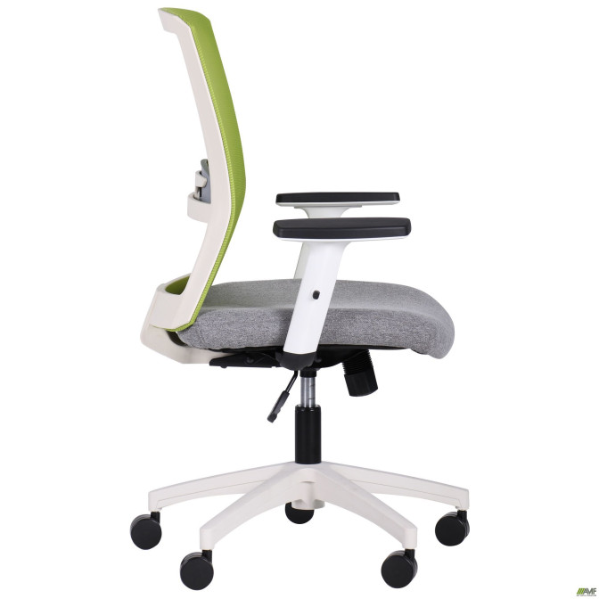 Крісло Uran White сидіння Сідней-20/спинка Сітка SL-06 салатова AMF