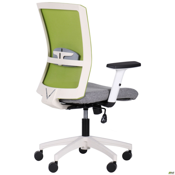 Крісло Uran White сидіння Сідней-20/спинка Сітка SL-06 салатова AMF