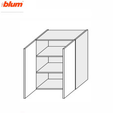 Кухонна секція Мері верхня 80В/720 2дв Pro Blum MR-485W/9003gl MiroMark