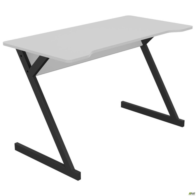 Стол компьютерный Dexter DX1200 (1200х600х750Н) черный графит/белый AMF