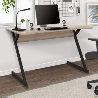 Стол компьютерный Dexter DX1200 (1200х600х750Н) черный графит/Дуб Сонома AMF