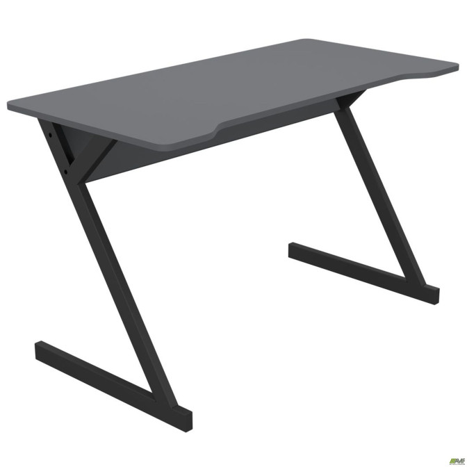 Стол компьютерный Dexter DX1200 (1200х600х750Н) черный графит/серый Шифер AMF