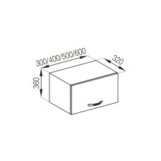 Кухонная секция антресоль А 40 (320) Прованс Мир мебели