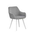 Стул M-240 седой  +  белый Vetro mebel