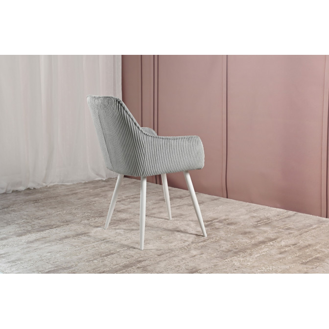 Стул M-240 седой  +  белый Vetro mebel