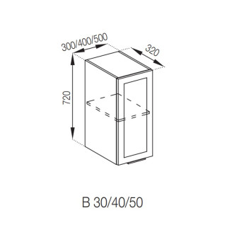 Кухонна секція верхня В 40 Анна Світ меблів Кухонна секція верхня В 40 Анна Світ меблів
