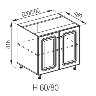 Кухонна секція нижня Н 60 Валенсія Світ меблів Кухонна секція нижня Н 60 Валенсія Світ меблів