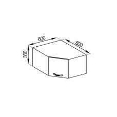 Кухонная секция антресоль А 60*60 Прованс Мир мебели