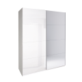 Шафа-купе з дзеркалом 2,0x2,1 Белла / Bella Глянець Білий MiroMark BL-15-WB
