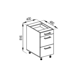 Кухонна секція нижня Н 40Ш LUX Березня Світ меблів