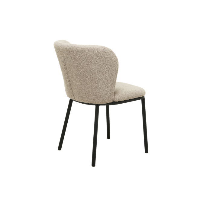 Стул M-140 белый песок  +  черный Vetro mebel