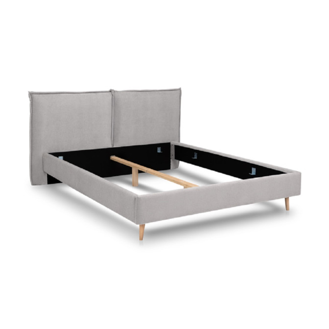 Ліжко М'яка оббивка1,6x2,0 Олівія / Olivia Світло – Сірий 11 MiroMark OV-36-WB