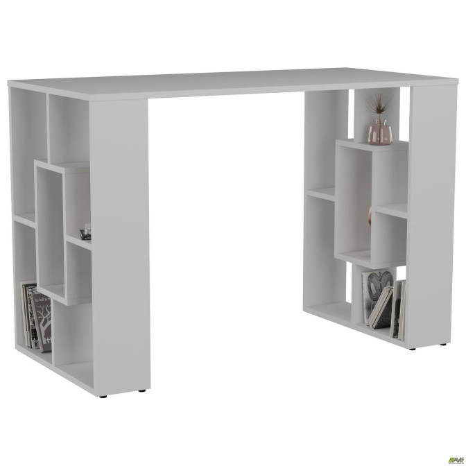 Стол City-101 с полками (1100х500х750Н) Белый  AMF