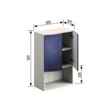 Кухонна секція верхня 60 2Д п/мікрохв. (920) Аріель Світ меблів