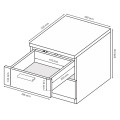 Тумба 2Ящ Хеппі / Happy Глянець Білий MiroMark HP-52-WB
