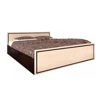 Кровать с металлическим каркасом Ким Венге Магия / Дуб Молочный Мир Мебели Кровать с металлическим каркасом Ким Венге Магия / Дуб Молочный Мир Мебели