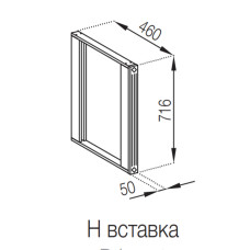 Кухонна секція нижня Н вставка Валенсія Світ меблів