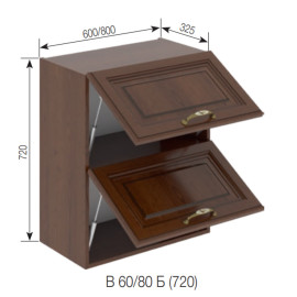 Кухонная секция верхняя В 80 Б Роксана Мир мебели