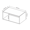 Антресоль Корпус 2Дв Идея / Idea Глянец Белый MiroMark ID-22-WB