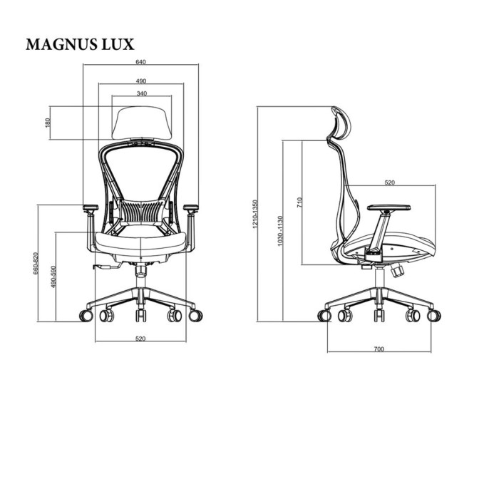 Офісне крісло Magnus Lux Intarsio