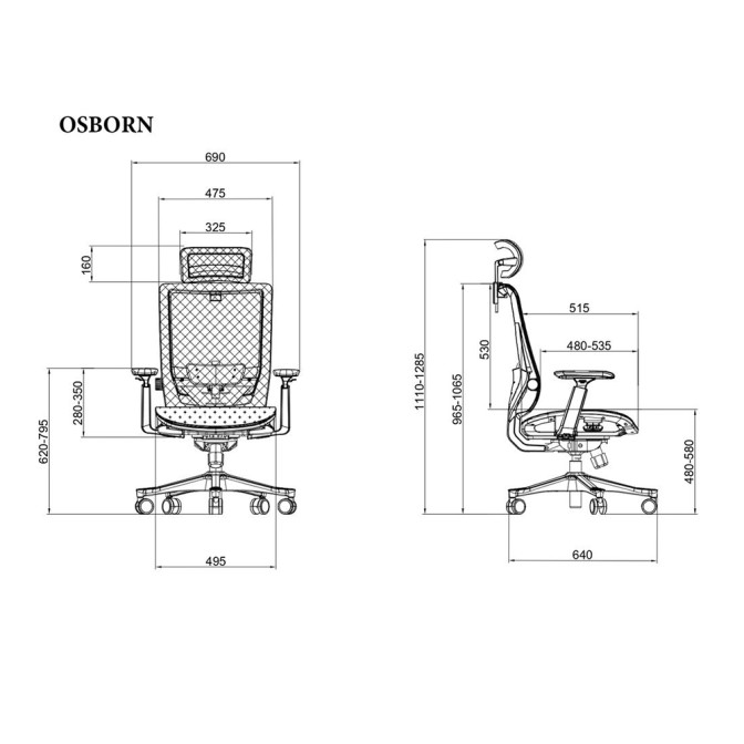Кресло офисное Osborn Intarsio
