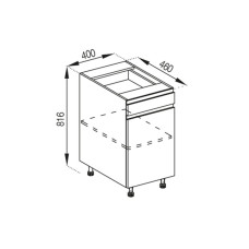 Кухонная секция нижняя Н 40 ДШ FAVORIT Влада Мир мебели  