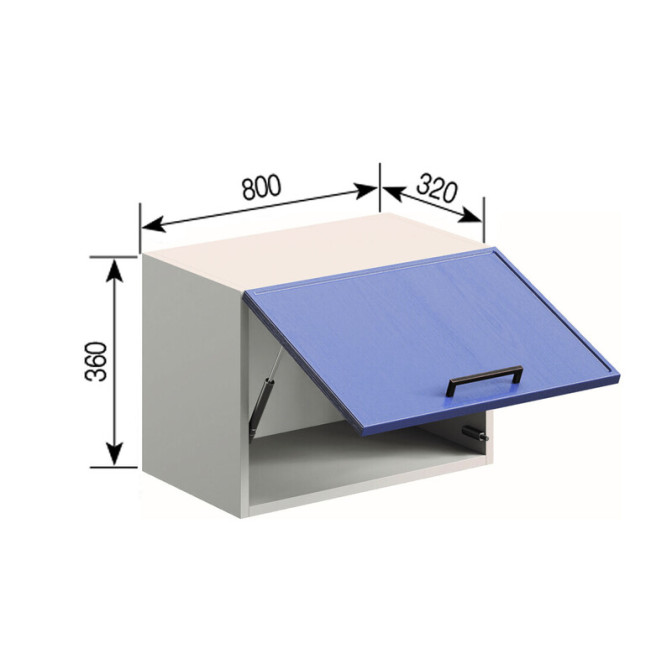 Кухонная секция антресоль А 80 (320) Ариэль Мир мебели