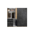 Шкаф-купе 2.15м 2Дв Вильма / Wilma Бетон Тёмный - Дуб Артизан MiroMark WL-22-CD