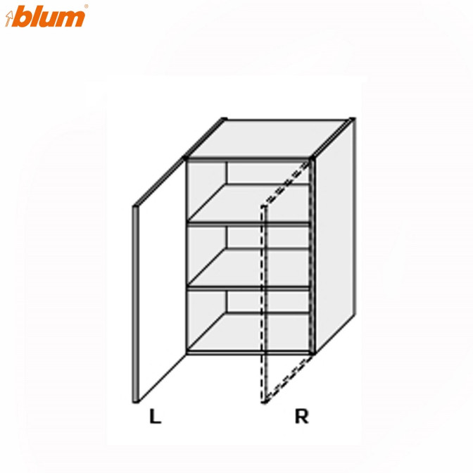 Кухонная секция Миллениум верхняя 45В/720 1дв Левая Pro Blum ML-443W/9003L MiroMark Кухонная секция Миллениум верхняя 45В/720 1дв Левая Pro Blum ML-443W/9003L MiroMark