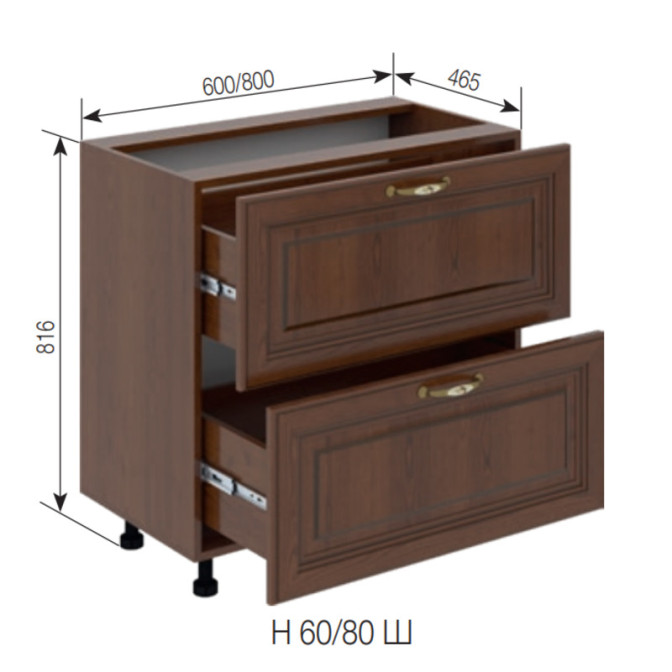 Кухонная секция нижняя Н 60 Ш FAVORIT Роксана Мир мебели