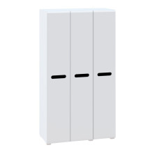 Шкаф 3Д Глянец Белый / Чёрный Бьянко Бьянко Мир Мебели