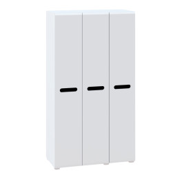 Шкаф 3Д Глянец Белый / Чёрный Бьянко Бьянко Мир Мебели