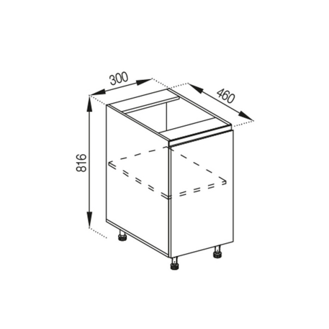 Кухонная секция нижняя Н 30 Влада Мир мебели