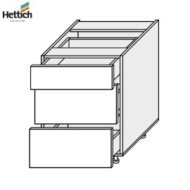 Кухонна секція Вінтаж нижня 60Н3ШХ/820 Pro Hettich VN-065W/9003 MiroMark