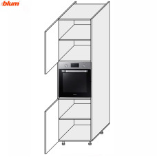 Кухонна секція Вінтаж Пенал 60ПД/2140 Духовка Pro Blum VN-765W/9003 MiroMark