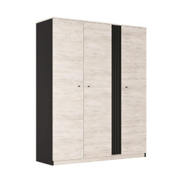 Шкаф 3Дв Артвуд Светлый / Антрацит Тео Мир Мебели