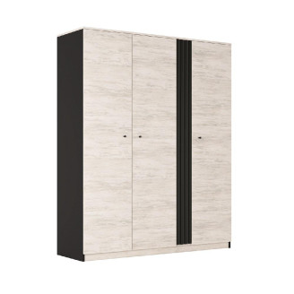 Шафа 3Дв Артвуд Світла / Антрацит Тео Світ Меблів