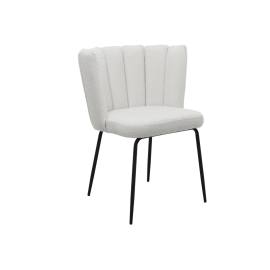 Стул M-200 айвори букле  +  черный Vetro mebel