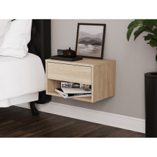 Тумба прикроватная Мила Дуб Сонома Мир Мебели 