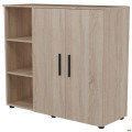 Комод City-422L две двери открытая секция (1120х420х1000Н) Дуб Сонома AMF