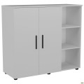 Комод City-422R две двери открытая секция (1120х420х1000Н) Белый AMF