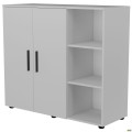 Комод City-422R две двери открытая секция (1120х420х1000Н) Белый AMF