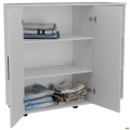 Комод City-422R две двери открытая секция (1120х420х1000Н) Белый AMF