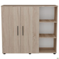 Комод City-422R две двери открытая секция (1120х420х1000Н) Дуб Сонома AMF