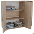 Комод City-422R две двери открытая секция (1120х420х1000Н) Дуб Сонома AMF