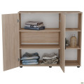Комод City-422R две двери открытая секция (1120х420х1000Н) Дуб Сонома AMF