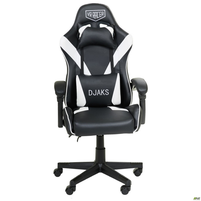 Кресло VR Racer Dexter Djaks черный/белый AMF