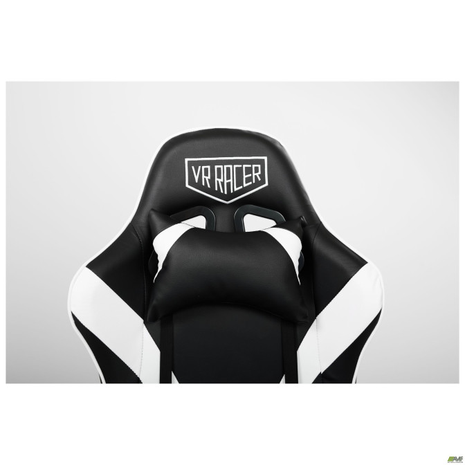 Кресло VR Racer Dexter Djaks черный/белый AMF